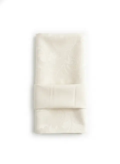 Guardanapo em Tecido Oxford Brocado – Off-White