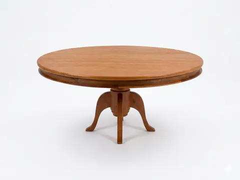 Mesa Redonda de Madeira Pé Clássico D;1,50 A;0,80