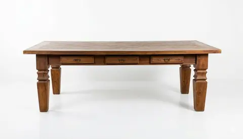 Mesa Retangular de Madeira com Gaveta 2,75x1,0