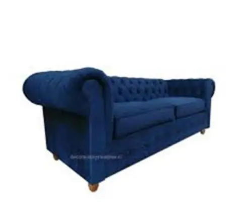 Sofá Chesterfield Azul (2 módulos)