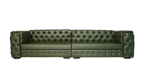 Sofá Chesterfield Verde (2 módulos)