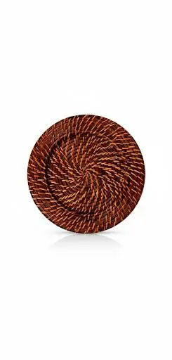 Sousplat de rattan rustico