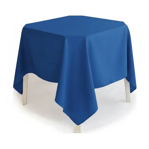 Toalha quadrada cetim azul royal