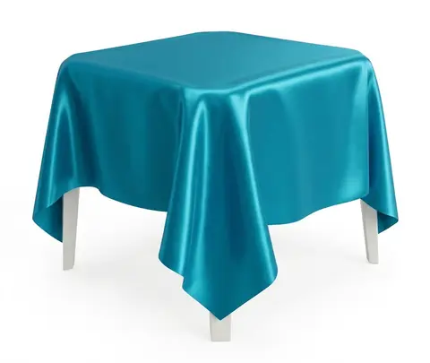 Toalha Quadrada Azul Turquesa