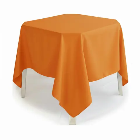 Toalha Quadrada Laranja de Cetim