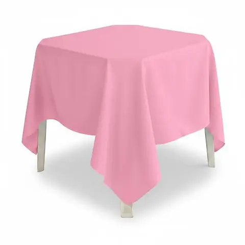 Toalha quadrada rosa chiclete