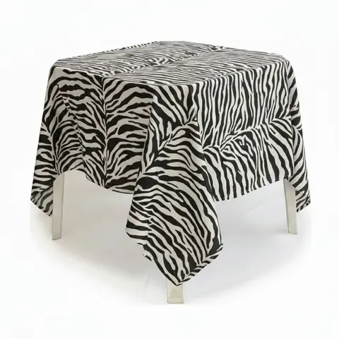 Toalha quadrada zebrada