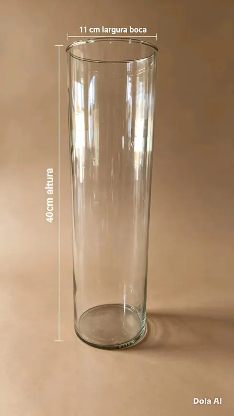 VASO CILINDRO 0,40 CM ALT X 0,11 CM BOCA