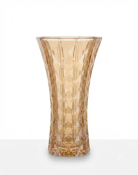 Vaso Craquelado Médio Âmbar A:26 D:13